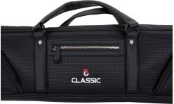 Minkštas dėklas biliardo lazdai Classic Prestige, juodas, 3/5, 83 cm