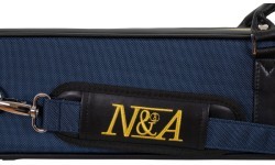 Kietas dėklas biliardo lazdai Classic N&A, juoda-mėlyna, 2x4, 85 cm