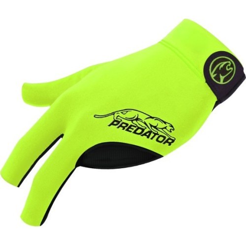 Billiard Glove, Predator Second Skin, 3-Finger, neon-green, to wear on left hand, L&XL