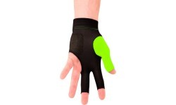 Billiard Glove, Predator Second Skin, 3-Finger, neon-green, to wear on left hand, L&XL