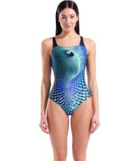 Moteriškas maudymosi kostiumėlis Peacock Swim Pro Back, žalias-juodas, 36 - 555