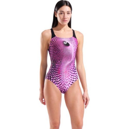 Peacock Swim Pro Back moteriškas maudymosi kostiumėlis Multi Pink-Black 36 - 550