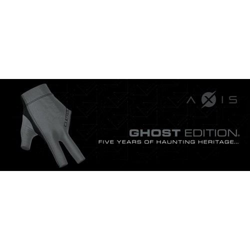 Billiard Glove, Cuetec Axis, 3-Finger, Ghost Edition, to wear on left hand, M