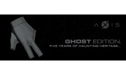 Billiard Glove, Cuetec Axis, 3-Finger, Ghost Edition, to wear on left hand, M
