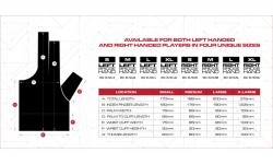 Бильярдная перчатка Cuetec Axis, 3 пальца, Ghost Edition, на левую руку, L