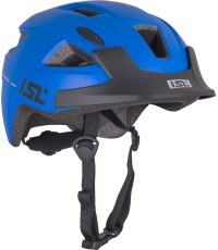 Vaikiškas dviratininko šalmas su LED lempute ISL Lumiro - Racer mėlyna