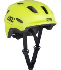 Children’s Bike Helmet w/ LED Light ISL Lumitto - Neoninė geltona