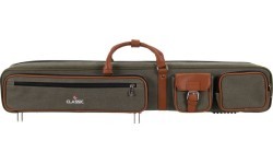 Minkštas dėklas biliardo lazdai Classic Pocketstyle, žalias-rudas, 3/5, 85 cm