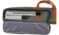 Cue Soft Case, Classic Pocketstyle, Green-Brown, 3/5, 85 cm