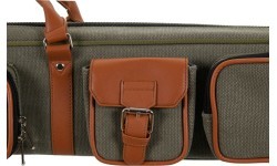 Cue Soft Case, Classic Pocketstyle, Green-Brown, 3/5, 85 cm