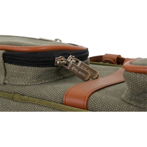 Cue Soft Case, Classic Pocketstyle, Green-Brown, 3/5, 85 cm