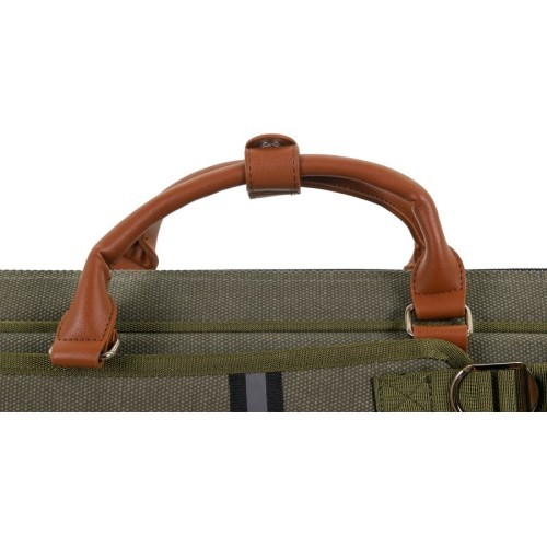 Cue Soft Case, Classic Pocketstyle, Green-Brown, 3/5, 85 cm