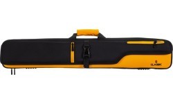 Minkštas dėklas biliardo lazdai Classic CueBuddy, juodai geltonas, 3/5, 83 cm