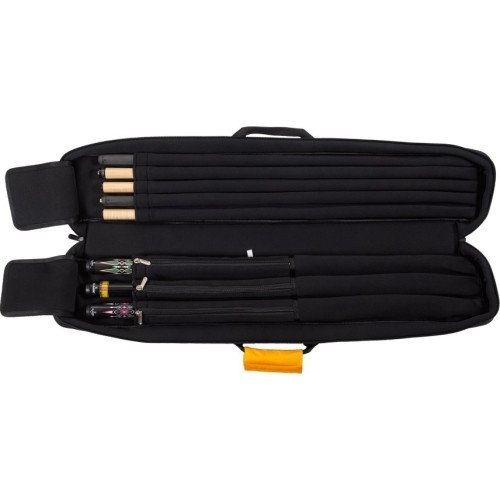 Cue Soft Case, Classic CueBuddy, Black-Yellow, 3/5, 83 cm