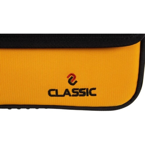 Minkštas dėklas biliardo lazdai Classic CueBuddy, juodai geltonas, 3/5, 83 cm