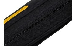 Minkštas dėklas biliardo lazdai Classic CueBuddy, juodai geltonas, 3/5, 83 cm