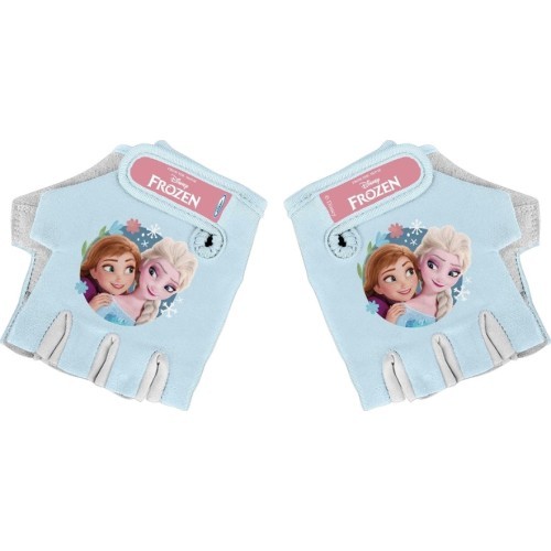 Vaikiškos dviratininko pirštinės Frozen II - šviesiai mėlynos