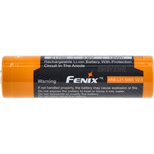 Аккумулятор Fenix ARB-L21 V2.0 (21700 5000 мАч 3,6 В)
