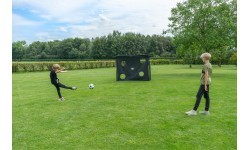 EXIT Coppa steel football goal 220x170cm - black