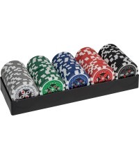 Pokerio rinkinys Philos, 100 žetonų dėkle, 11,5 g