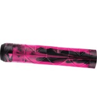 Грипсы руля FORCE BMX (чёрно-розовые) 145мм
