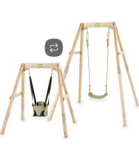 EXIT Silvi wooden swing that grows with you
