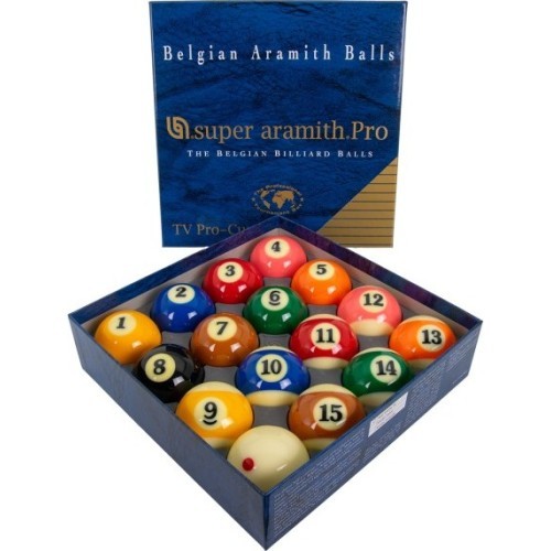 Набор бильярдных шаров Super Aramith Pro TV, 57,2 мм, Pool