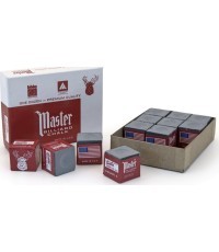Biliardo kreida Master, pilka, 12 vnt.