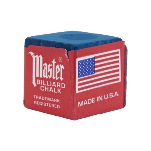 Бильярдный мел Master, синий, 144 шт.