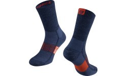 FORCE North Thermo socks // long, size L-XL (42-47) (blue/orange)