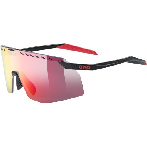 Очки Uvex Pace Stage black matt / mirror red