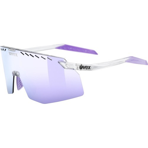 Uvex pace stage clear / mirror pink glasses