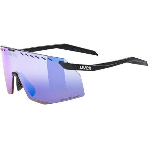 Очки Uvex pace stage CV black matt / mirror blue