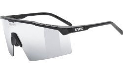 Uvex Flowline sunglasses, black matt / mirror silver