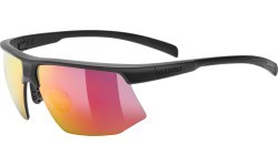 Akiniai Uvex aerios black matt / mirror red