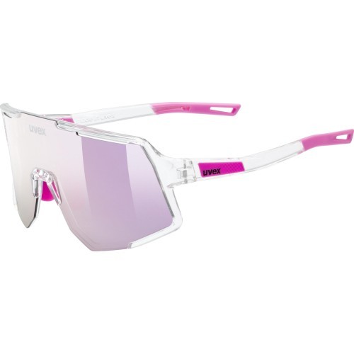 Uvex Sequenze Glasses, Clear / Mirror Pink