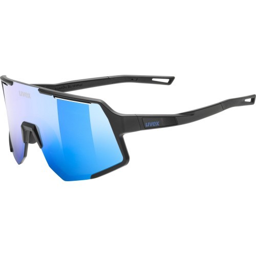 Uvex Sequenze glasses, black matt / mirror blue
