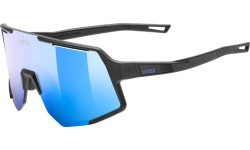 Uvex Sequenze glasses, black matt / mirror blue