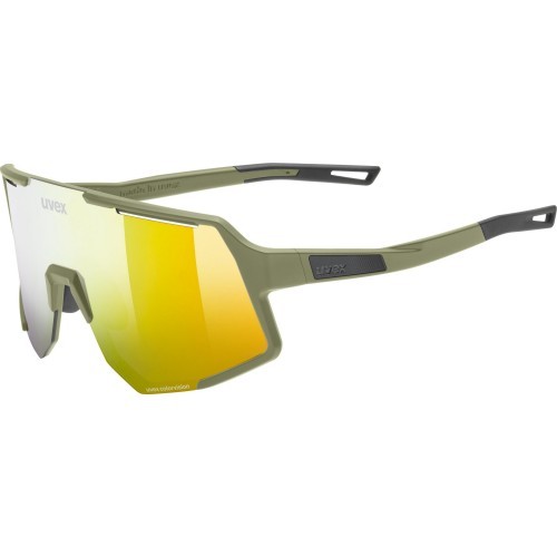 Uvex sequenze CV glasses olive matt / mirror yellow
