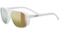 Akiniai Uvex cosmic white matt / mirror red