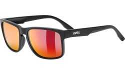 Akiniai Uvex poise black matt / mirror red
