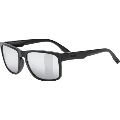 Uvex Poise Glasses Black Matt / Mirror Silver