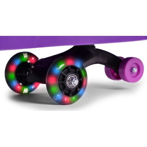 Gravitacinė mašinėlė vaikams su LED ratais, violetinė ECOTOYS