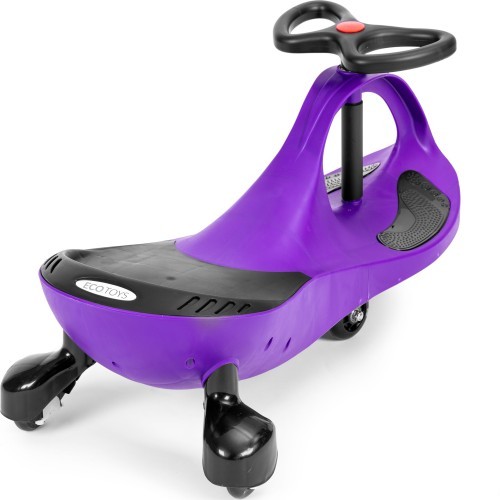 Гравитационная машинка для детей со светодиодными колёсами, фиолетовая ECOTOYS