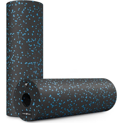 Wałek/roller do masażu EPP 45 cm czarny/niebieski - Marbo Sport