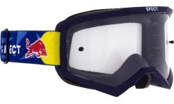 Motokroso akiniai Red Bull Spect Evan, matiniai mėlyni, skaidrūs lęšiai