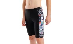 B Arena Lit Logo Swim Jammer Black-Multi 10-11 - 550