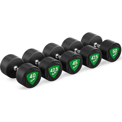 Zestaw hantli stałych poliuretanowych 40-50kg (skok co 2,5kg) 450 kg – UpForm