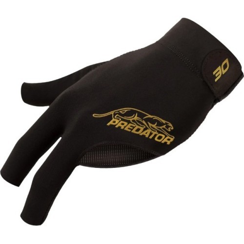 Billiard Glove, Predator Second Skin, 3-Finger, 30th anniversary, black, XXL