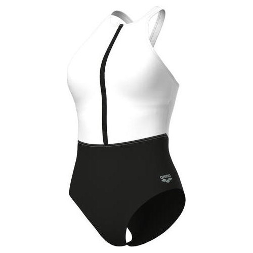 W Silvia Cross Back maudymosi kostiumėlis Black-White-Black 38 - 515